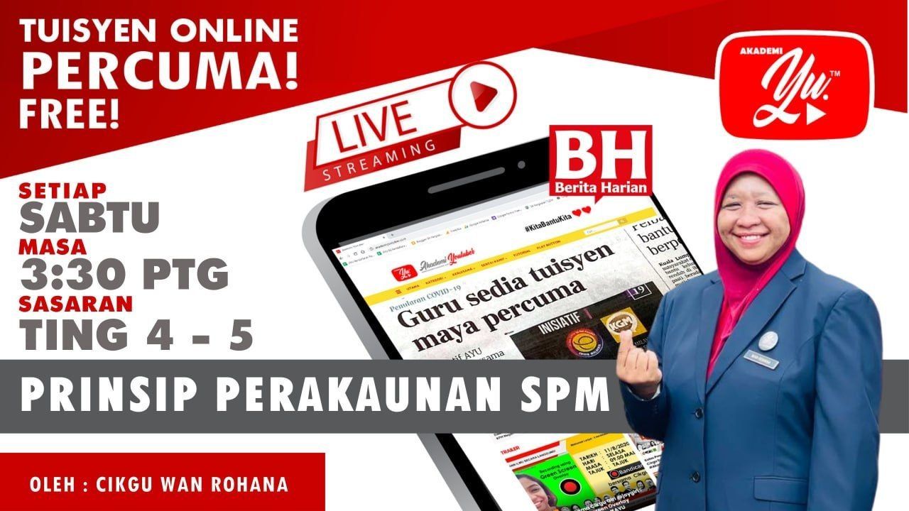 Thumbnail 🔴 [LIVE] PRINSIP PERAKAUNAN, BEDAH  MELAKA 2 TRIAL SPM 2026 OLEH CG WAN ROHANA #204 #TUISYENPERCUMA