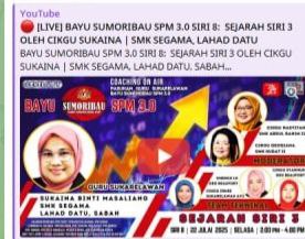  BAYU SUMORIBAU SPM 3.0 SIRI 8: SEJARAH SIRI 3 OLEH CIKGU SUKAINA | SMK SEGAMA, LAHAD DATU