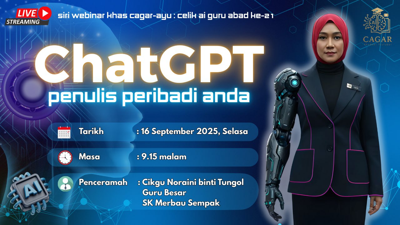 🔴 [LIVE] CAGAR AYU #09: CHATGPT - PENULIS PERIBADI ANDA