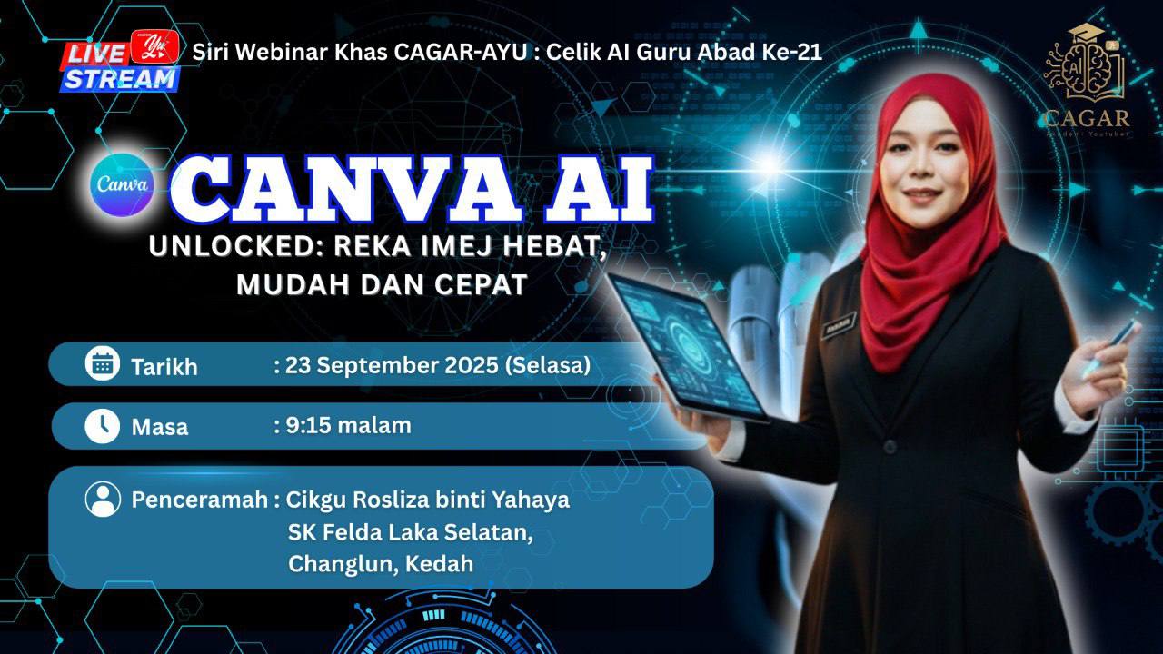 🔴 [LIVE] CAGAR AYU #10 - CANVA AI UNLOCKED: REKA IMEJ HEBAT MUDAH DAN CEPAT