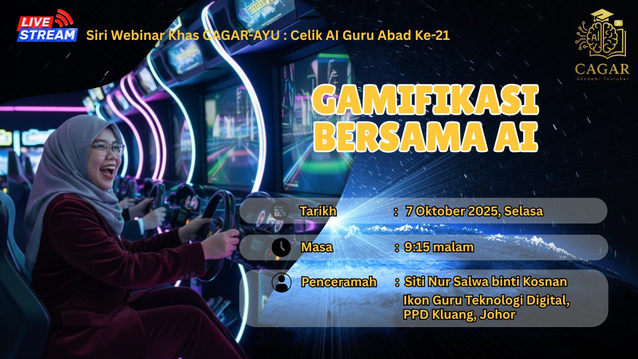 🔴 [LIVE] CAGAR AYU #12: GAMIFIKASI BERSAMA AI
